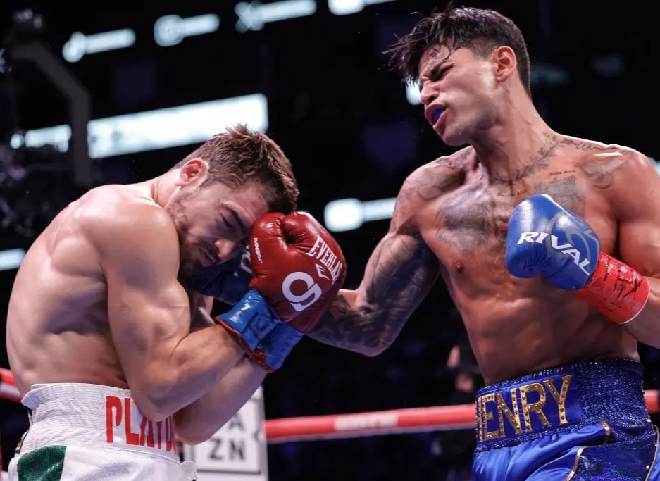 Ryan Garcia noqueó anoche en el octavo asalto a Oscar Duarte.