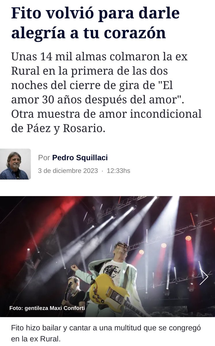 FitoPaezMusica's tweet photo. https://t.co/6CpTgfdFQQ

@lacapital https://t.co/hCfBeYc67x