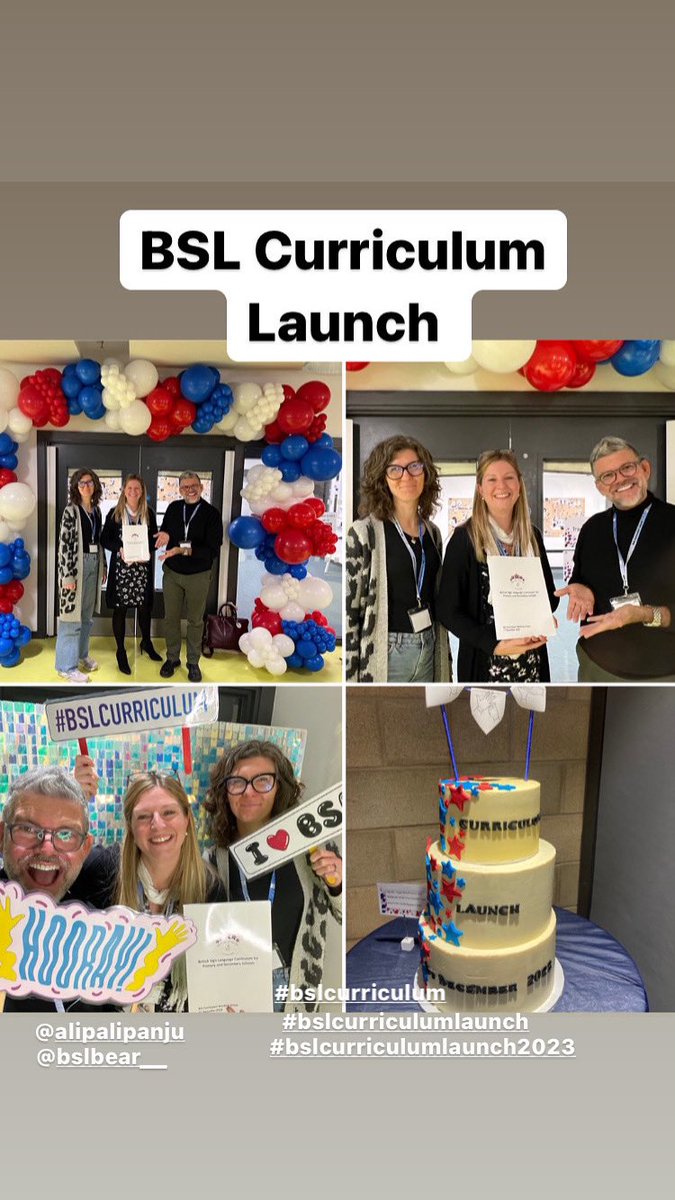 We were delighted a member of SLT, our BSL Tutor &amp; a Governor attended the #BSLCurriculumLaunch. 

A great event &amp; a privilege to have been part of the working party. Exciting times ahead! Well done to FB for hosting the event. A great day! #BSL #Bilingual #BN #bslcurriculum