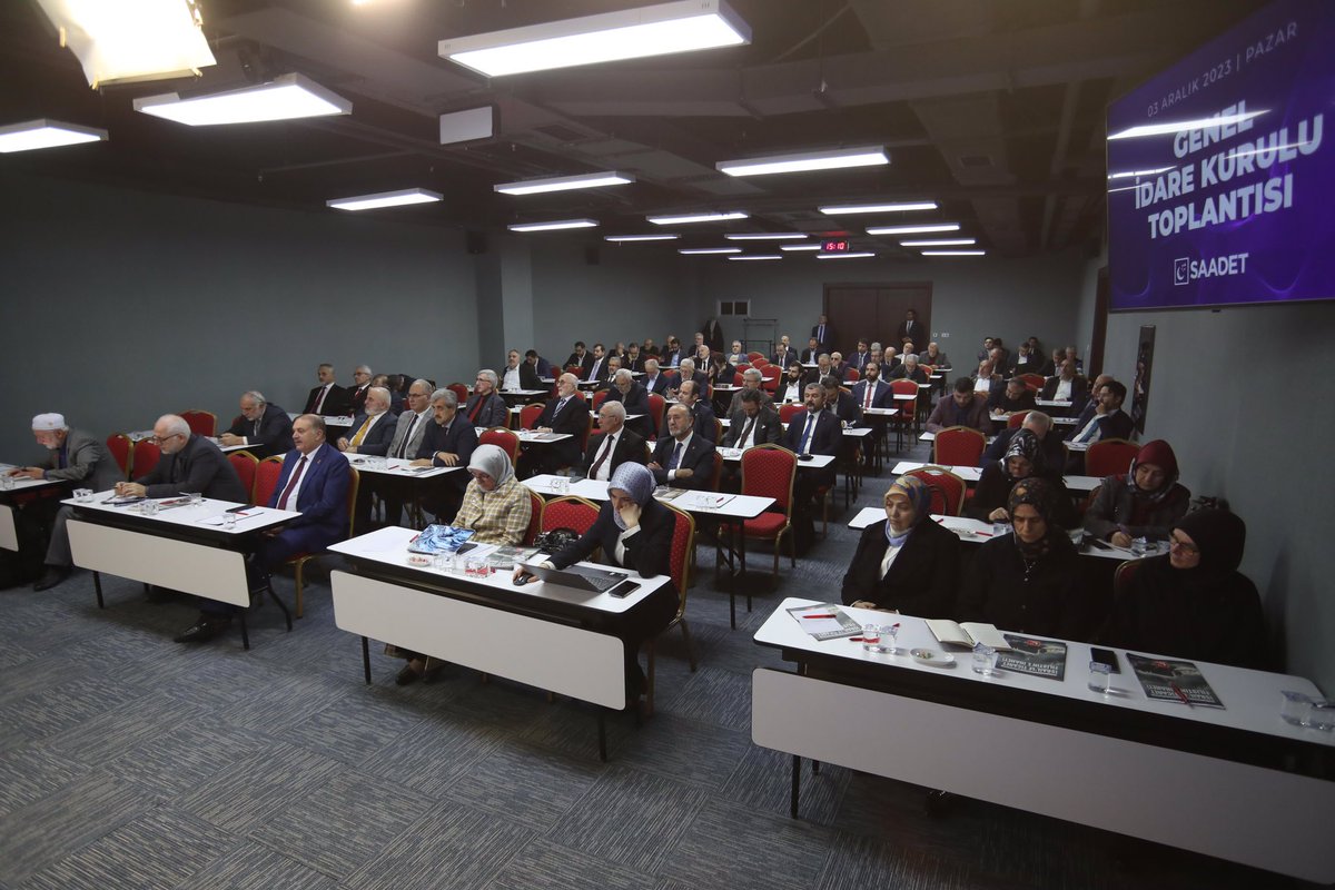 2023 yılının son Genel İdare Kurulu Toplantısını Genel Merkezimizde gerçekleştirdik.

Aynı inanç azim ve kararlılıkla 
Saadet Burada !