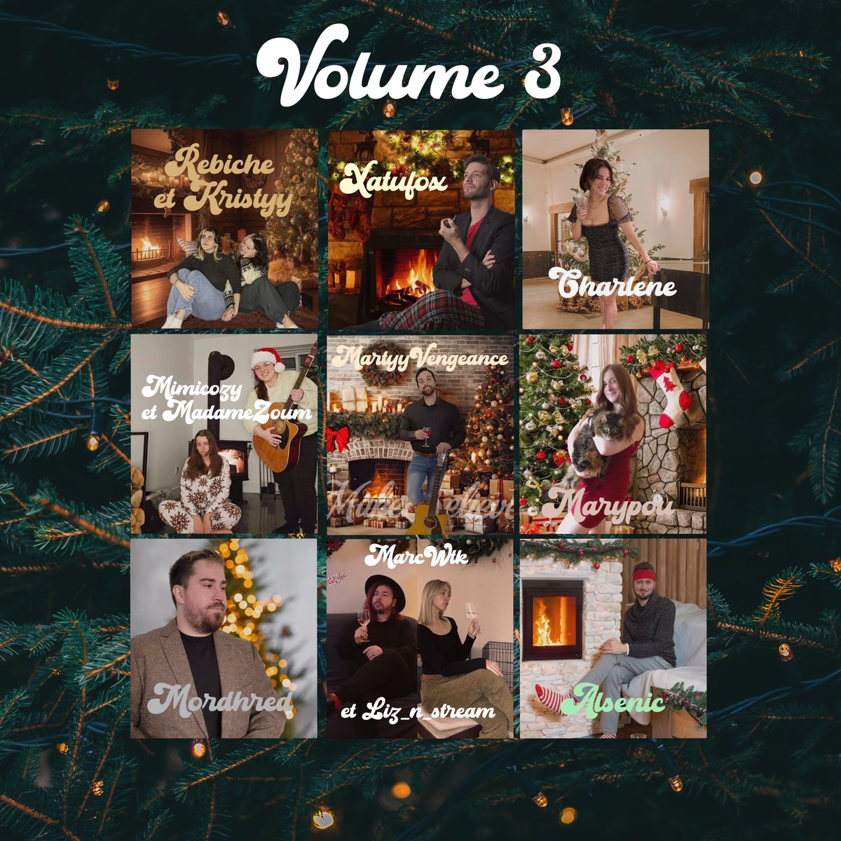charlenetwitch's tweet photo. Bonjour à tous 🎄 Ce soir, sur ma chaîne, on lance l'album de Noël volume 3 à 19h : https://t.co/4fE8plDcqY
@Rebiche1 @XatuFox @Mimicozytwitch @MadameZoum @MartinMallet1 @MaryPouArt @mordhredtwitch @LIZ_N_STREAM @marcWTK @AlsenicTwitch https://t.co/duuDquqWOZ