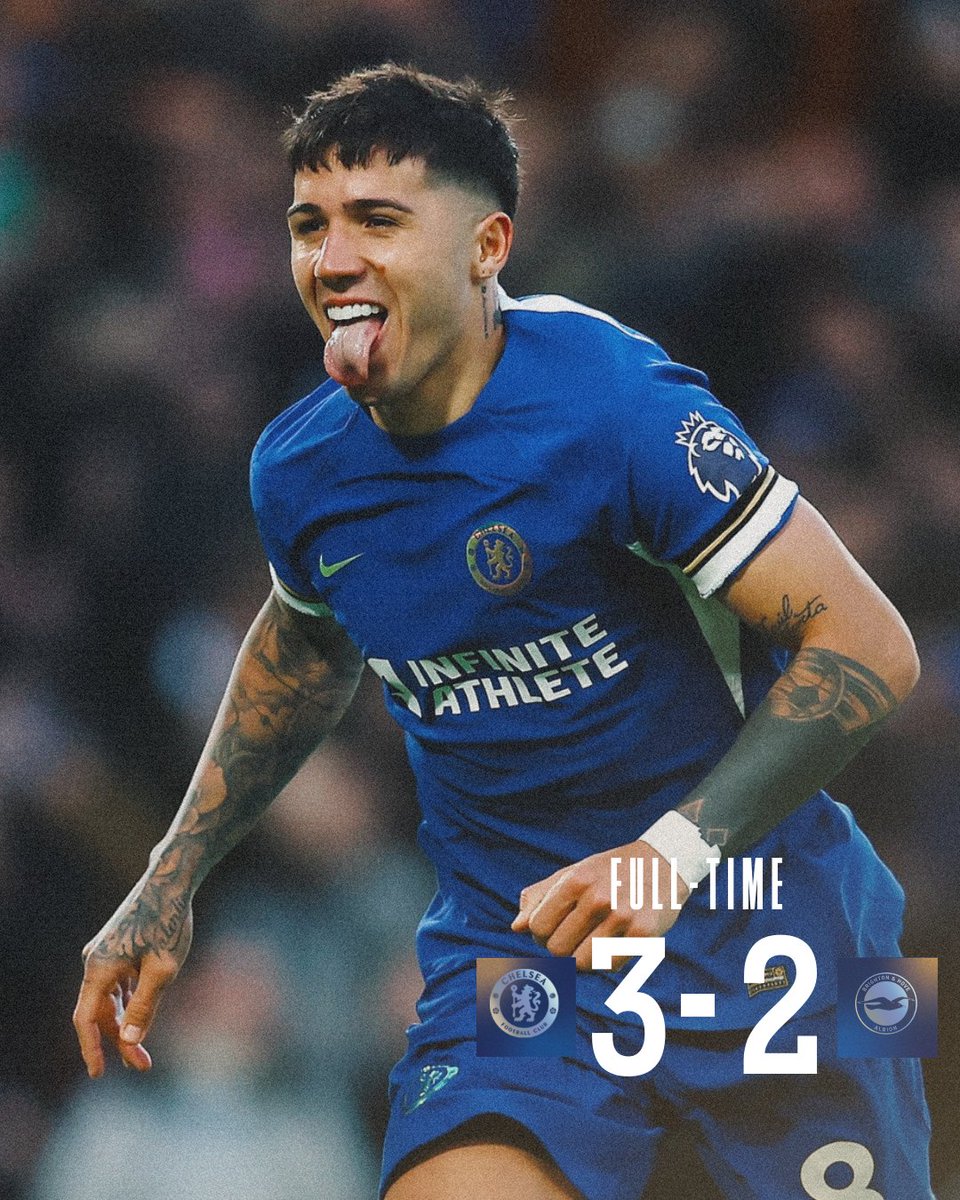 FondoRoman's tweet image. A very important win... Sanchez did us good saves, Enzo finally saved the day ahead of Palmer coming in for Chelsea as Levi decided to celebrate before remembering that he played for Brighton

Chelsea Brighton Ref