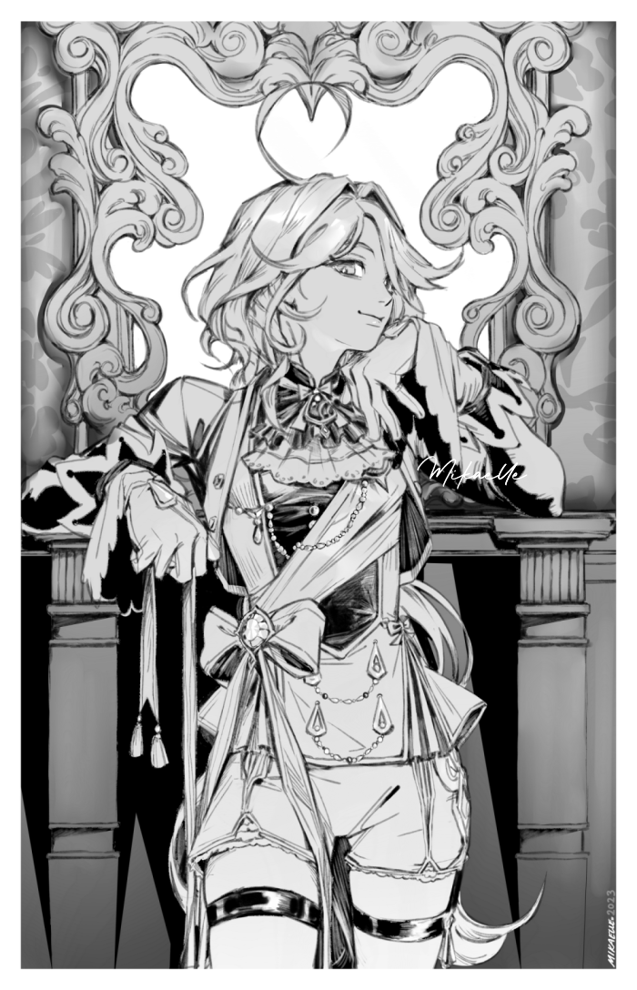euterness's tweet photo. I wanted to share the BEAUTIFUL AMAZING PRETTY Furina a dear friend of mine drew for my Bday;;;;; ❤️❤️❤️ https://t.co/MVCwVmSSUE