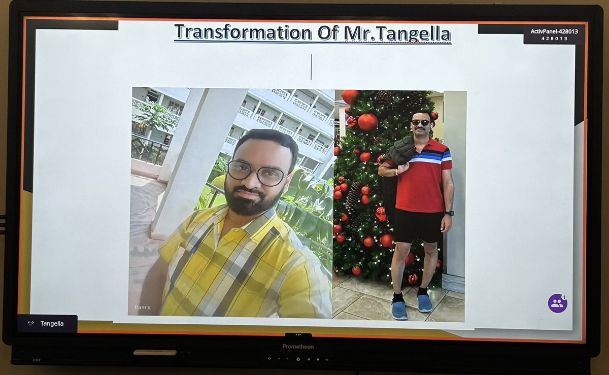 Lara00Susy's tweet image. Transformation means change. For example, Mr. Tangella’s transformation from conservative India to the United States. He’s a good sport.
#OHSmath
#makingdreamscometrue