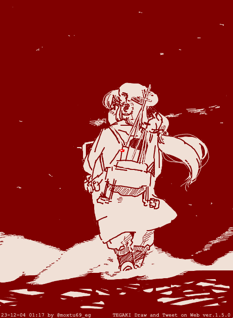 気嵐の出る港から哨戒に出るミクラチャンの様子 #tegaki_dt