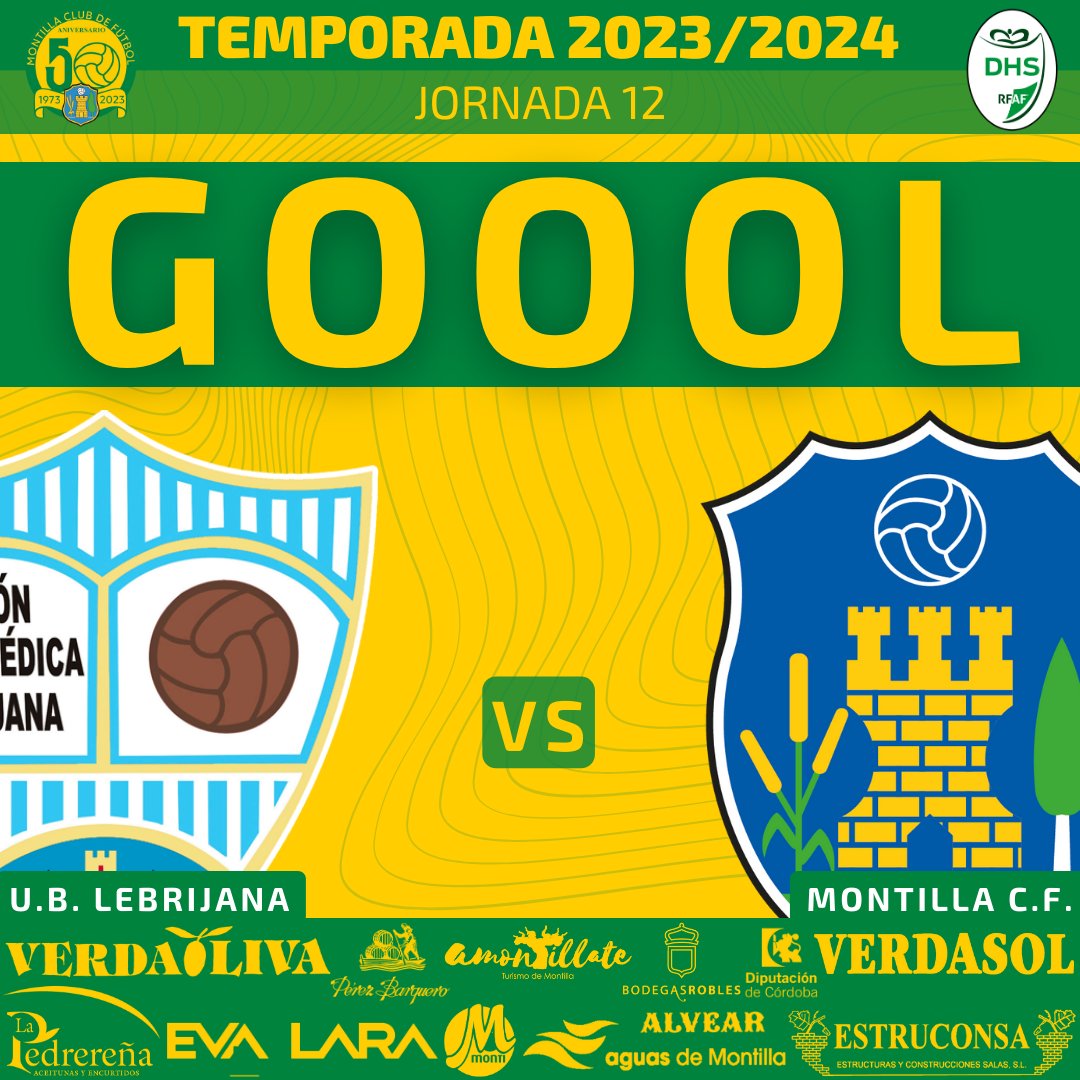 🎯 19' ¡¡𝗚𝗢𝗢𝗢𝗢𝗢𝗢𝗢𝗢𝗢𝗢𝗢𝗢𝗢𝗟 del <a href="/MontillaCF/">Montilla C.F.</a>!! Gol de <a href="/SotoO_10/">Manuel Soto</a> .

⚪🔵🆚💛💚

<a href="/ubloficial1928/">UB Lebrijana</a> 0️⃣-1️⃣ <a href="/MontillaCF/">Montilla C.F.</a>

¡¡¡Vamos, Montilla!!! 💪⚽🔰

#Montilla #MontillaCF #MCF #DivisionDeHonor #LebrijaMontilla