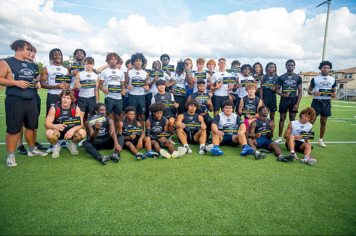 Had a great time at the @youareathlete camp yesterday and was recognized as one of the top 5 Dbs and invited to the All-American showcase in Houston, TX! @OsceolaFHS_FB @Cody_Montgo13 @Excelspeed12