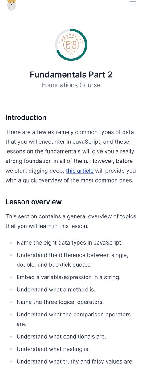 KoderKareem's tweet image. Day 2 and 3 of the #100DaysOfCode challenge—I couldn't post yesterday due to some reasons. I completed JavaScript Foundation Part 1 and delved into Part 2, focusing on handling text with strings and JavaScript string methods. Looking forward to continuing tomorrow