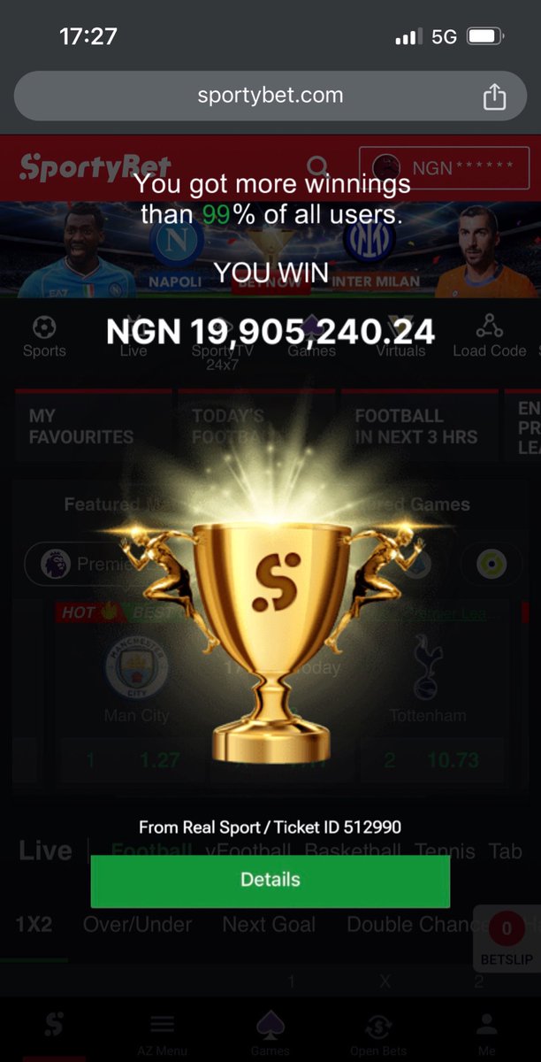 BlessingGives's tweet image. Thank you Liverpool &amp;amp; Chelsea….19M+ Booomm on Sportybet!!!!!!💥💸💰🚀 

First 2,000 to Retweet, Follow &amp;amp; Drop your Acct  Number!!! 🤑✅ 

N2m Giveaway, 20K Each!! Wizkid Sszn❤️