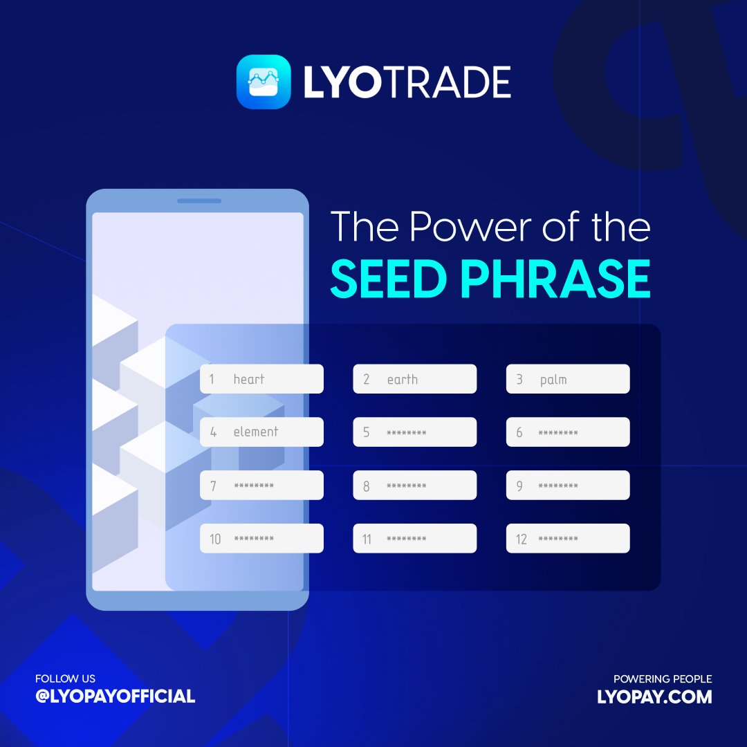 Your seed phrase is the key to your digital treasure chest. It ensures that you can always access your digital assets wherever you are, whatever device you are using. So whatever you do, store it in a private place! 📱💰

#CryptoSecurity #OwnYourKeys