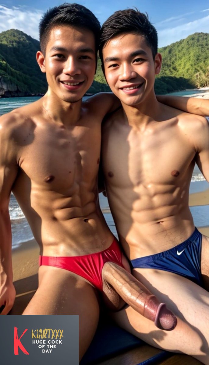 HUGE COCK OF THE DAY from patreon level 4 picture set THAI BEACH BOYS online december 10th 2023