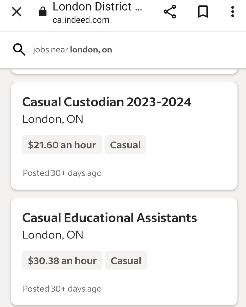Look at the discrepancy for EA pay between two boards that have the same geographical location. Why would any of the limited number of people wanting to work as an EA choose the #tvdsb when the #ldcsb pays 26% more? This needed to be rectified years ago. #onted #cupe