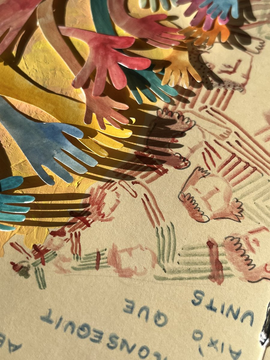 ultima setmaneta per acabar el treball de laboratori. Un llibret il·lustrat, un diari que porte treballant tot l’any i un mural fet de diferents il·lustracions de tècnica mixta. Ple ple ple de records