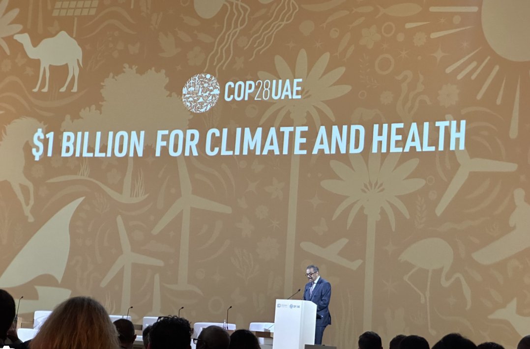 <a href="/saniayoub/">Sani Ayouba</a> <a href="/COP28_UAE/">COP28 UAE</a> <a href="/Afidep/">AFIDEP</a> <a href="/RegenerateAfri/">Regenerate Africa</a> <a href="/PopnMatters/">Population Matters</a> <a href="/PopInstitute/">Population Institute</a> <a href="/OASISSahel/">OASIS-Organizing to Advance Solutions in the Sahel</a> <a href="/SaveChildrenNE/">Save the Children - Niger</a> <a href="/PathfinderInt/">Pathfinder</a> <a href="/MSIchoices/">MSI Reproductive Choices</a> @rtnniger <a href="/WHO/">World Health Organization (WHO)</a> à la <a href="/COP28_UAE/">COP28 UAE</a> pour l'engagement sur des programmes en lien avec la #santé et le #climat  avec d'annonce financier important. 
Il sera important en plus des maladies Climato sensibles de s'intéresser aussi aux questions de santé sexuelle #SSR et du planning familial. #Niger