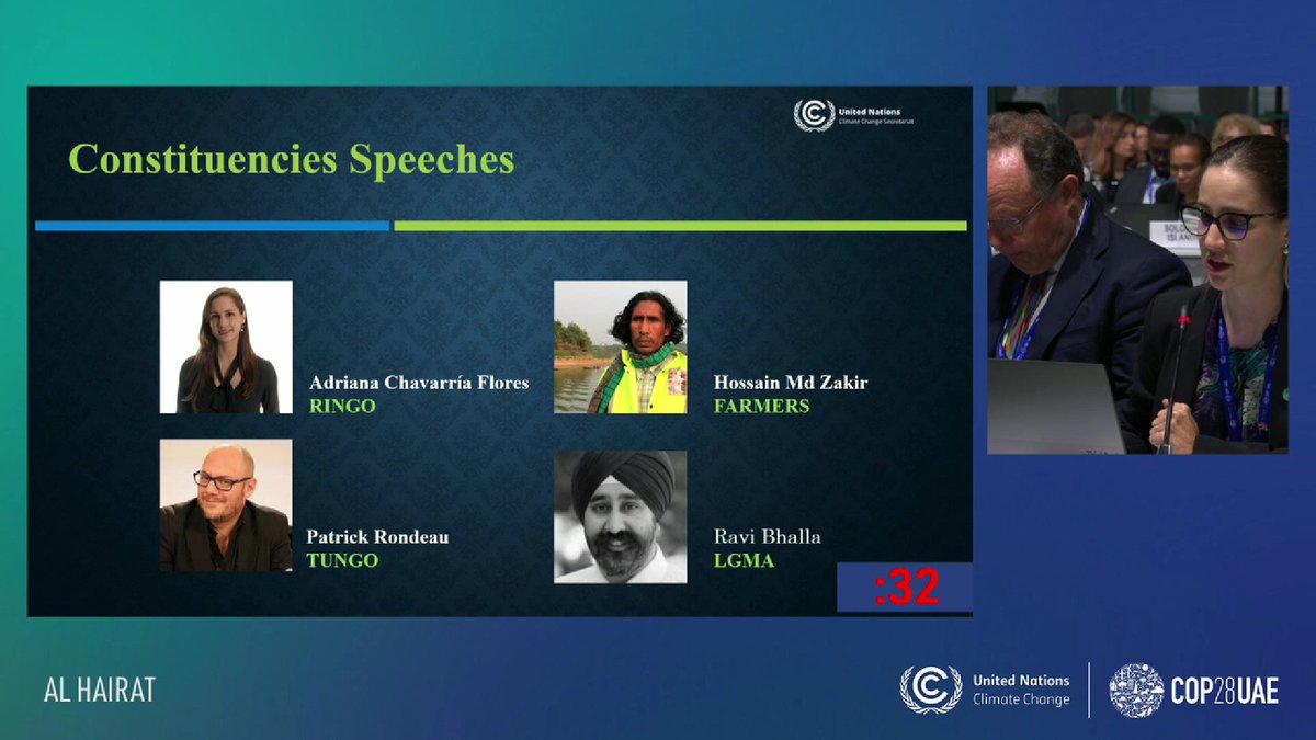 climatestrat's tweet photo. Thanks to Adriana Chavarría-Flores, Climate Strategies' Programme &amp; Impact Manager for delivering this statement today.

We are delighted to see #JustTransitions taking centre stage at #COP28 and we look forward to seeing how these recommendations shape the outcomes. https://t.co/Bx946PpgkK