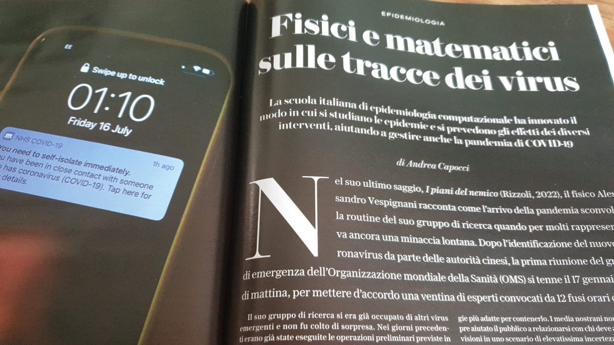 Nell'ultimo numero di <a href="/le_scienze/">LeScienze</a>  spiego come un gruppo di fisic* e matematic* italian* hanno rivoluzionato il modo di studiare e prevedere le epidemie. Oggi tutti i governi e le agenzie si rivolgono a loro. Nel rumore e nel rancore della pandemia non ce ne eravamo accorti.