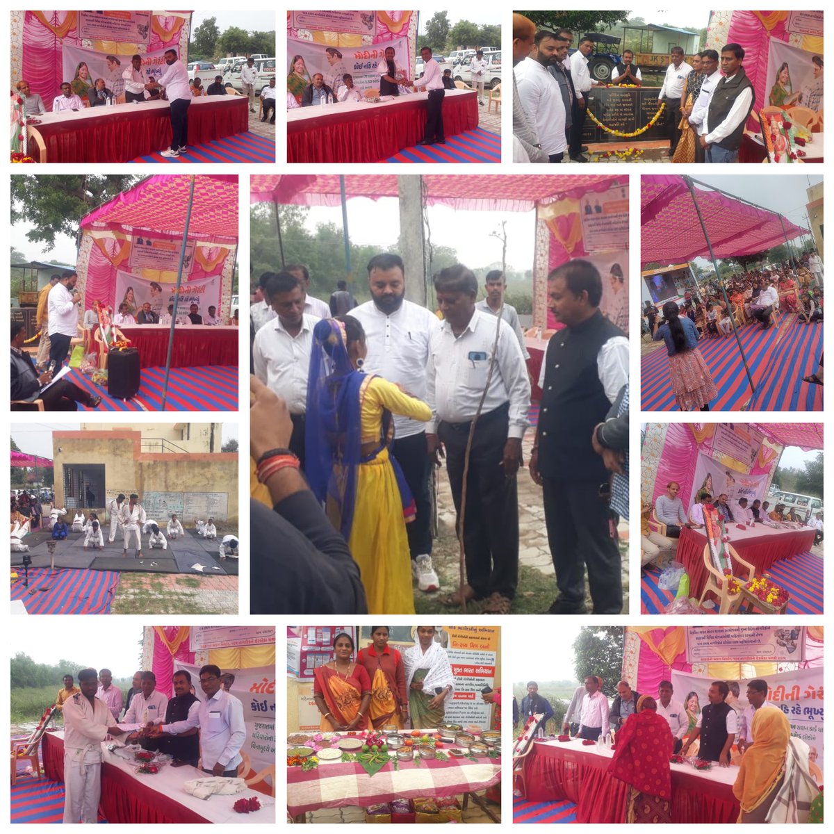 આજરોજ આંકલવા ગ્રા.પ ખાતે વિકસિત ભારત સંકલ્પ યાત્રા અંતર્ગત કાર્યક્રમ યોજવામાં આવ્યો. જેમાં જિ.પંના સભ્ય શ્રી અરવિંદભાઈ બારીયા સાહેબ .આ સંકલ્પ યાત્રા ના ઇન્ચાર્જ શ્રી મુળજીભાઈ રાણા.તાલુકા ભાજપ પ્રમુખશ્રી કાનજીભાઈ પગી.ગામની શાળાના સ્ટાફ. અને બાળકો તથા ગ્રામજનો એ હાજરી આપી.