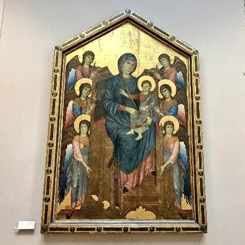 Recordemos que el @MuseeLouvre posee ya otra obra de #Cimabue, en concreto esta impresionante #Maest...