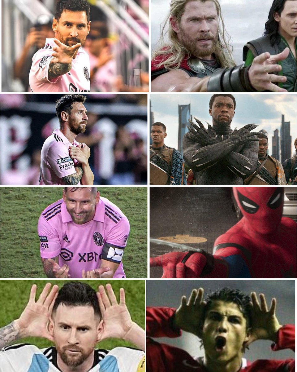 Throwback when Messi was doing superheroes celebrations 😂