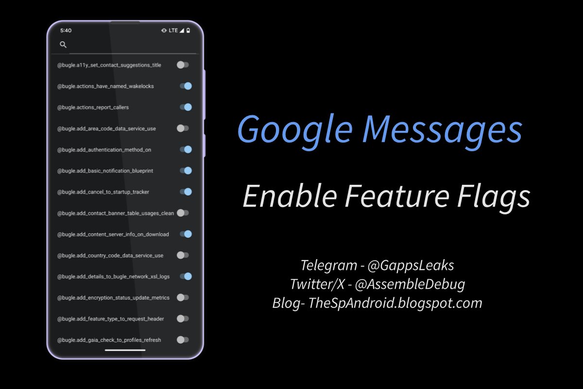 How to force enable new features in Google Messages beta without root

✓ Tutorial - thespandroid.blogspot.com/2023/12/Google…

#Android #Google #GetTheMessage