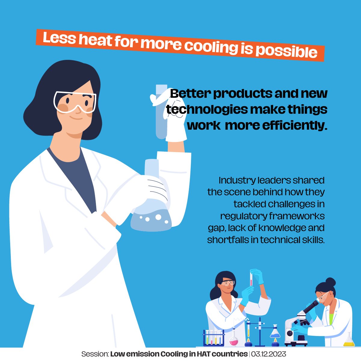 Happening now at #COP28 Montreal Protocol Pavilion: Low Emission Cooling in HAT Countries

Tune in to find out what regulatory changes are needed to enhance product efficiencies and sustainable cooling: youtube.com/watch?v=jC2Psq…