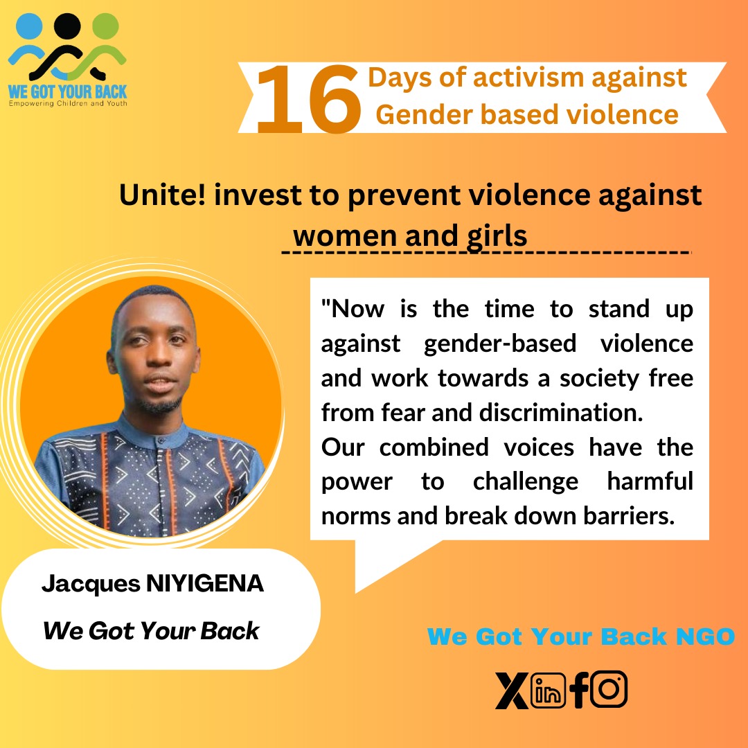 Let's stand up against gender-based violence

#16DaysOfActivismAgainstGBV 
#16DaysOfActivism 
#16DaysActivism