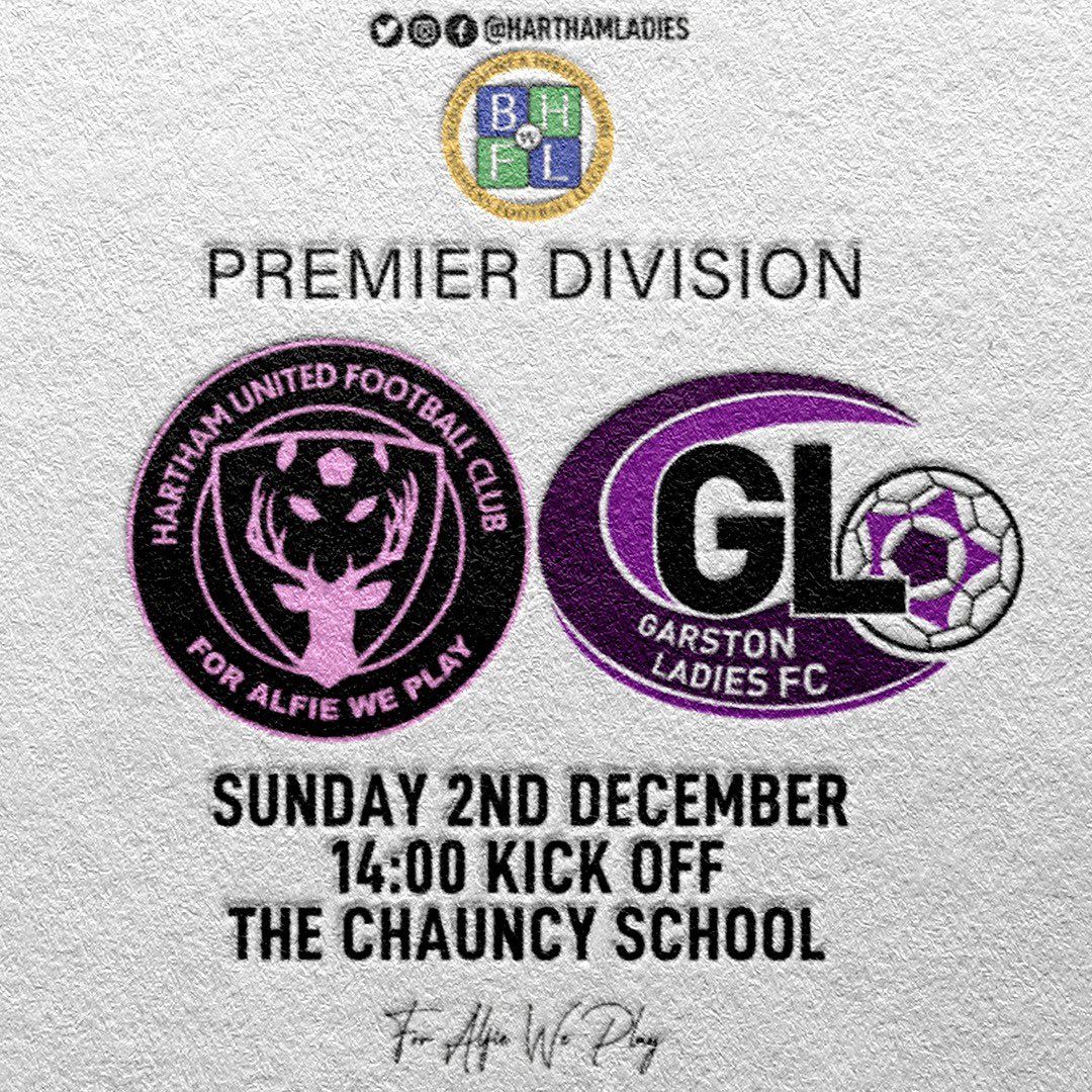 𝙈𝙖𝙩𝙘𝙝𝙙𝙖𝙮 1️⃣1️⃣ 🆚 @GLFCSeniors 🏆 @BHWGFL Premier Division ⏰ 14:00 🗓️ 03/12/23 🏟️ The Chauncy School #foralfieweplay💙