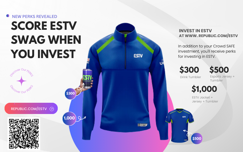 Own a piece of #ESTV for as little as $150. See new investor perks on our investment listing on Republic! 

republic.com/estv?utm_sourc…

#esports #esportsnews #investors #fundraising #vc