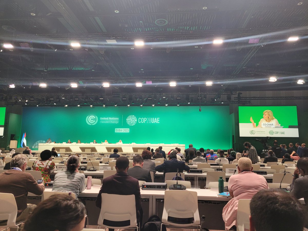 Historic day at #Cop28Dubai, the first ever health ministerial session bringing health ministers from around the world together to combat climate change and create a healthy future.