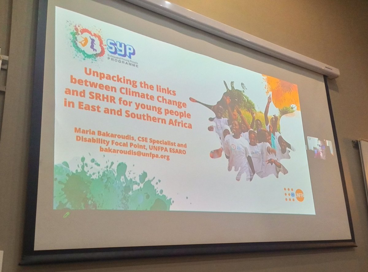 PatriciaHumura's tweet photo. Ongoing session on SRHR & climate change. @UNFPA_SYP is offering standalone modules on Climate change to young people so that they can understand, engage & respond to climate induced challenges.
#WeAreReady
#READYSummit https://t.co/USBeLoqgDL