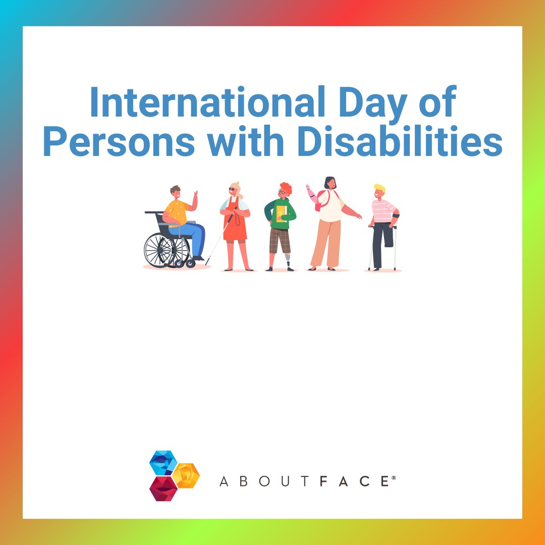 Today is the International Day of Persons with Disabilities, a day to not only mobilize support for people with disabilities, but also to highlight the benefits of an accessible society. Learn how we are working to create change at aboutface.ca/hr.
