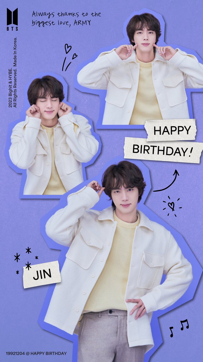 [#진생일ㅊㅋ]
🎁H͜͡a͜͡p͜͡p͜͡y͜͡🎁
🎉B͜͡i͜͡r͜͡t͜͡h͜͡d͜͡a͜͡y͜͡🎉
💜J͜͡i͜͡n͜͡💜

#진 #Jin #햄조교 #언제봐도잘생겼진