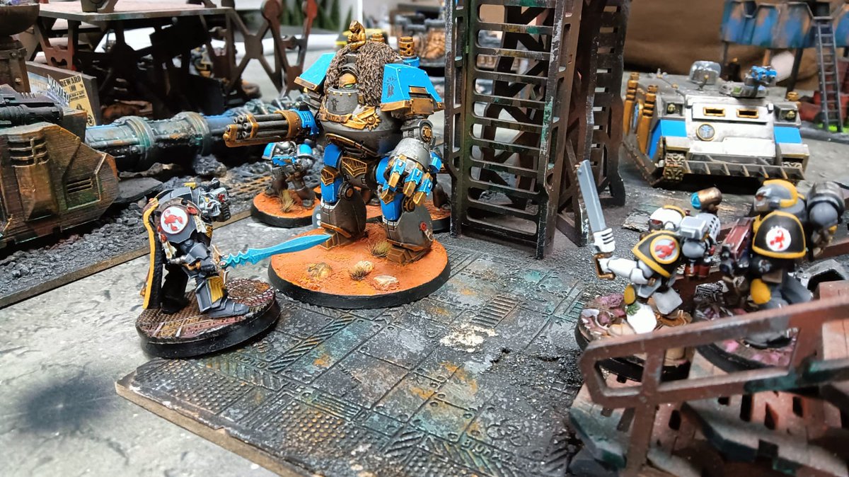 Habemus_Ludum's tweet photo. #quedadashabemusludum
2/2
Continua la campaña de Badab en #habemusludum
Los Escorpiones Rojos y los Garras Astrales chocan para ganar terreno al enemigo.
#backtobadab #badabwar #horusheresy #30k #40k #redscorpions #astralclaws #wargaming #WarGames #warmongers #warhammer https://t.co/uXdKuEBuit