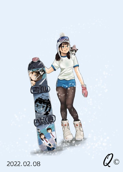 さむい～～❄️
#過去絵を投げて絵を描いた気になろうキャンペーン (微修正あり) 