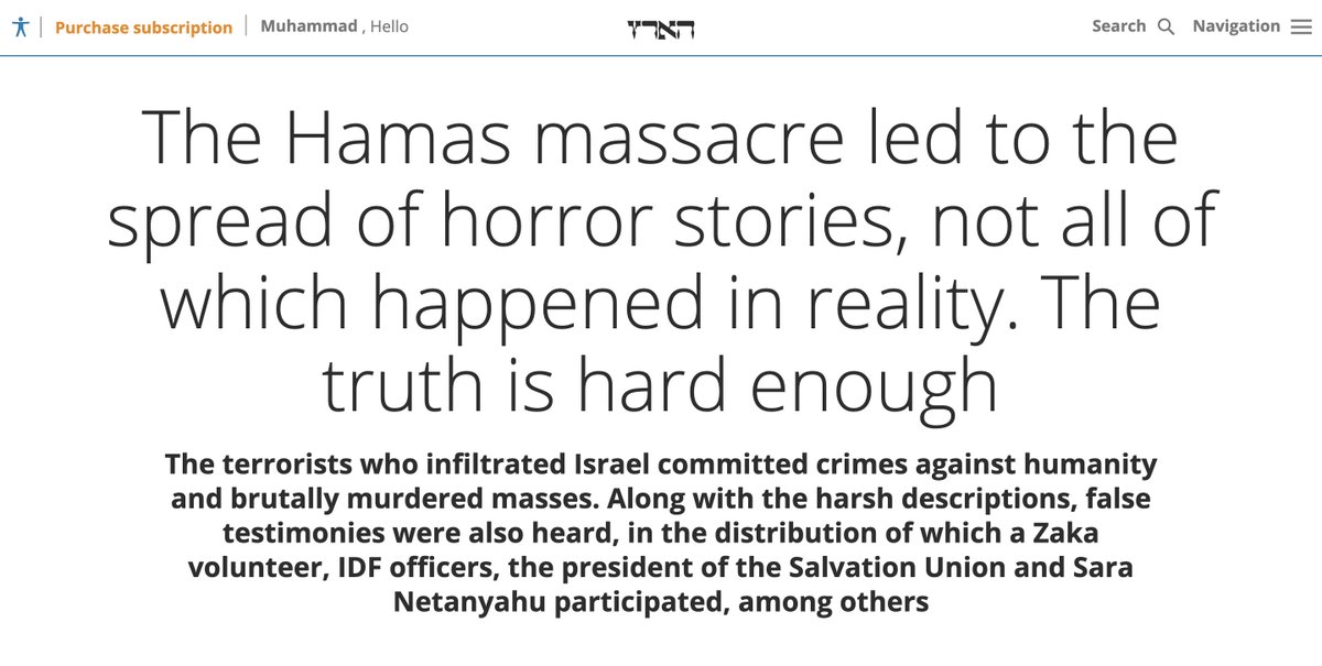 🚨Important! Haaretz definitively debunks iconic horror stories from Oct 7: 40 beheaded babies Baby burned in oven A pregnant woman's stomach opened & her fetus removed Children bound together & burned Pregnant hostage giving birth Haaretz says only 1 baby was killed on Oct 7🧵