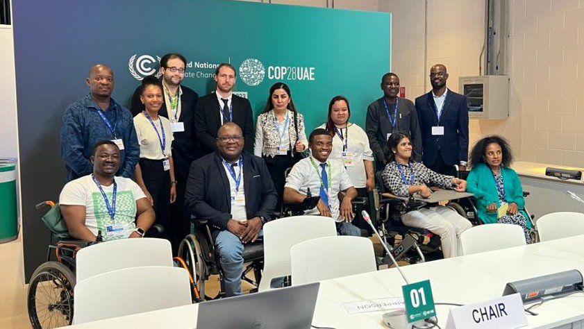 Great to see large and diverse group attending disability coordination meeting at #COP28 First item discussed is accessibility challenges, and we look forward to collaborative and constructive work at the summit across many topics @UNFCCC
