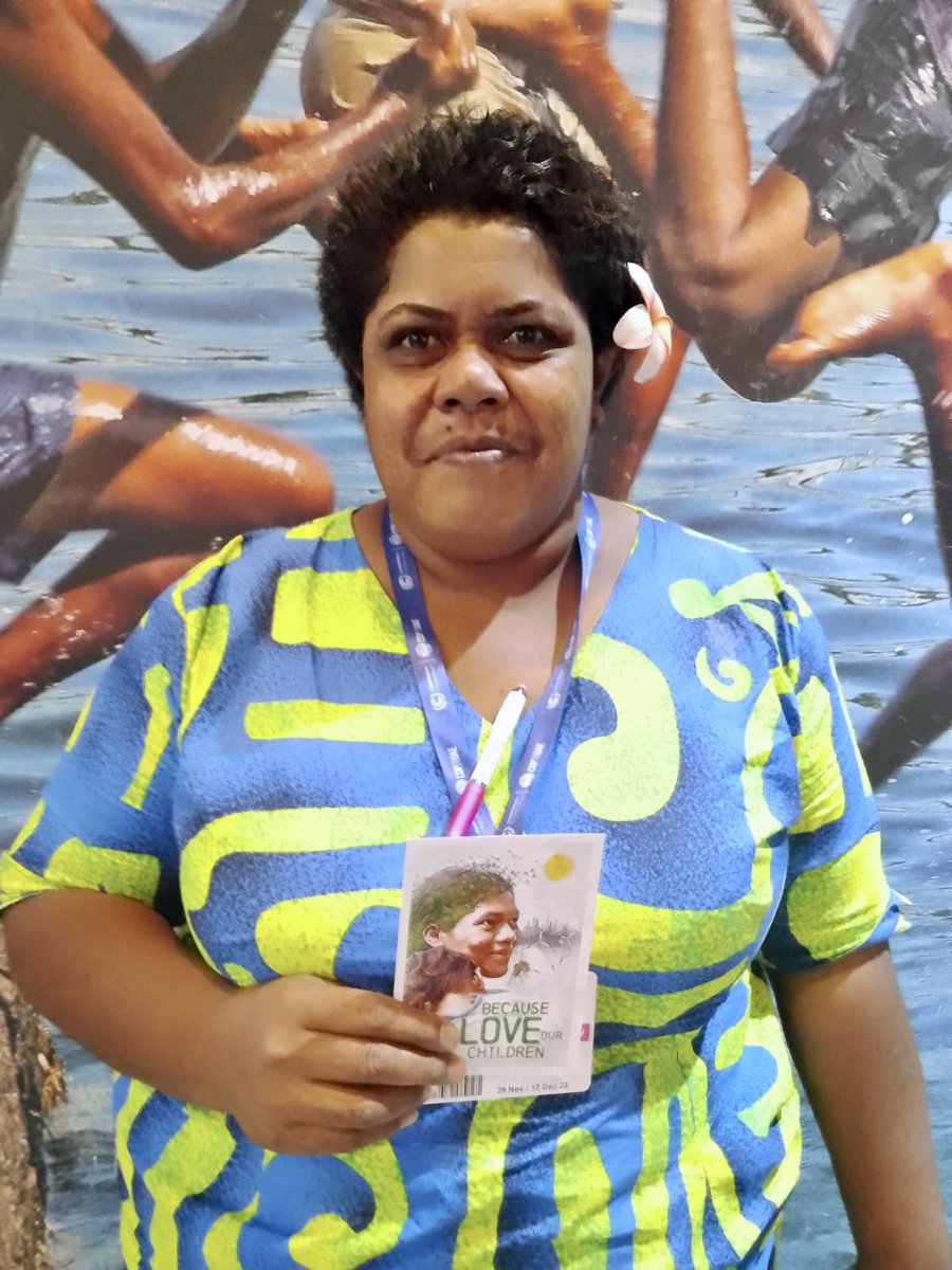 “#ClimateFinance needs to be felt by mothers in the communities
Leaders commit to phase-out of fossil fuel for the health of the children we love Bula Vinaka Lavenia”
<a href="/LaveniaNaivalu/">Lavenia Naivalu</a> parent activist from Fiji at the #MoanaPacificBlue Pavilion on climate resilience #EndFossilFuels