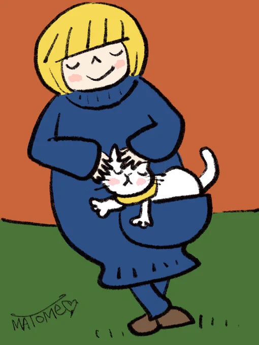 守りたくて 。    #絵 #イラスト #猫 #ネコ #Cat