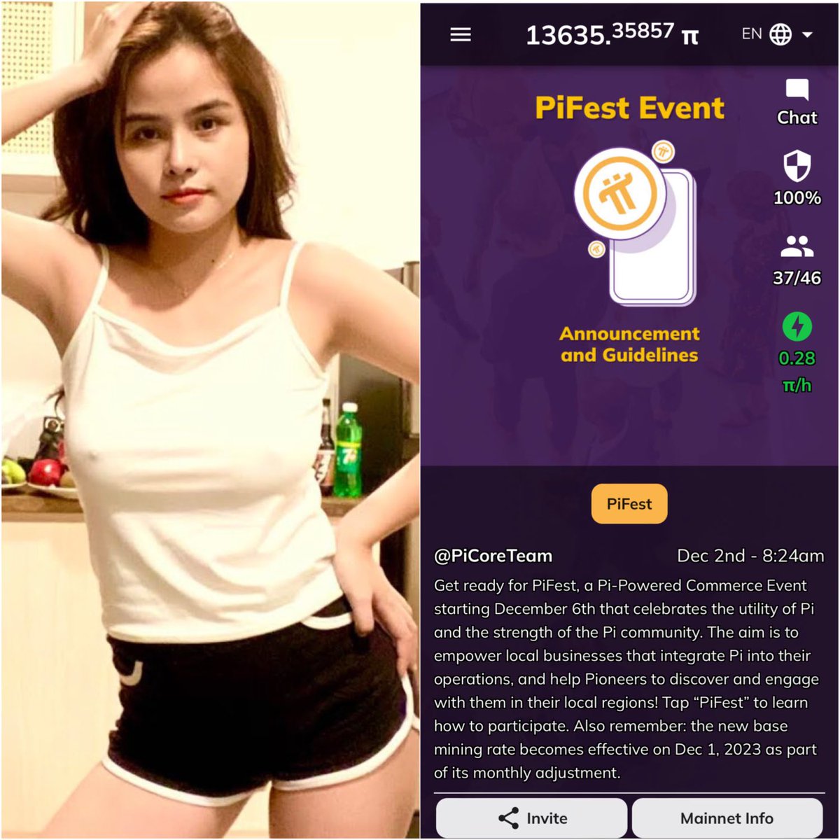 PiNetwork_girls's tweet photo. - Ngày nào em cũng phải nhắc từng ref bấm đào 😩
- Nhắc rồi hôm sau lại quên. Nhắc riết muốn rụng nấm luôn 🥹
- Sắp tới ngày 1/1 rồi, liệu giá Pi có biến hay ko. Em tin chắc rằng đến ngày 1/1 thì giá Pi chợ đen sẽ ko còn mốc giá 9k như hiện nay đâu 🤗 https://t.co/dda1yAxjZT
