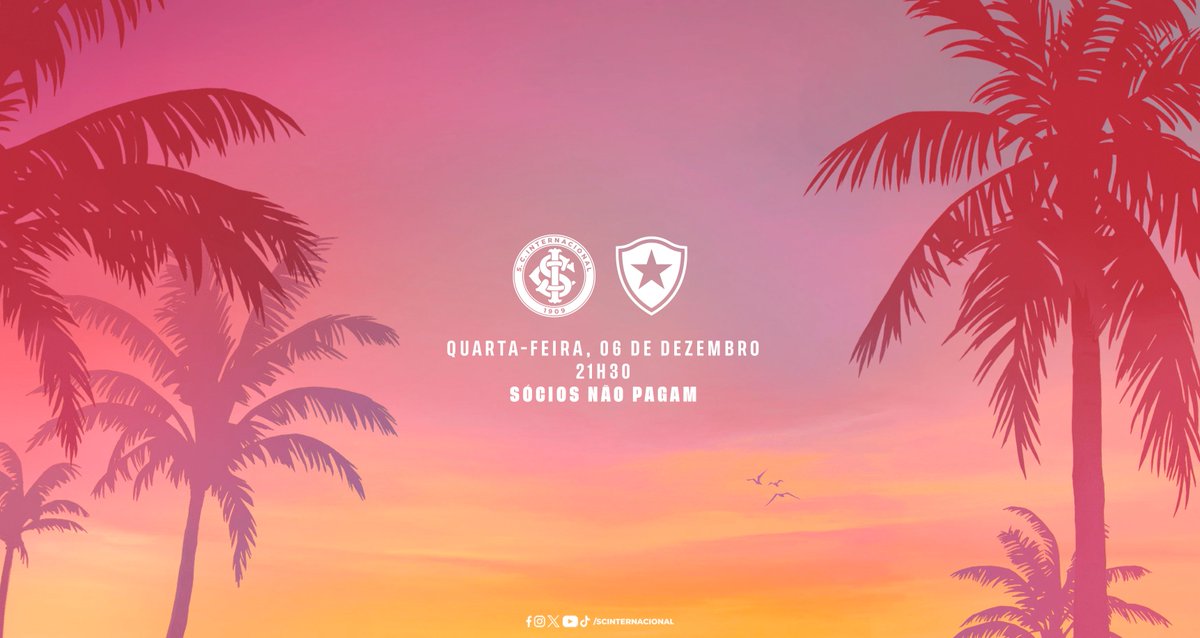 Porto Alegre: a casa do 𝐒𝐂𝐈! 🤩

Às margens do pôr do sol mais icônico do planeta, o Gigante te espera na quarta-feira. 🌅🏟

Sócios e sócias têm ingresso gratuito para a despedida do Inter em 2023. Garante o teu: mundocolorado.com.br