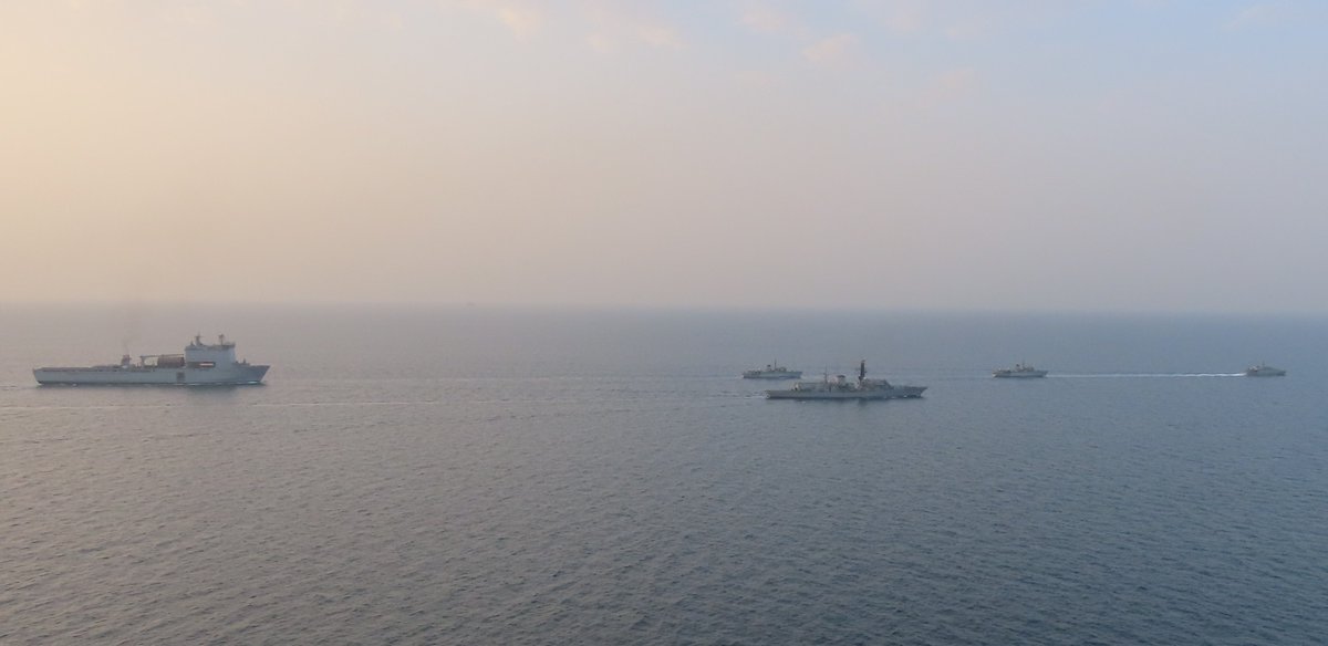 #OpKIPION is the Royal Navy's long-standing presence in the Gulf and Indian Ocean. 

Its purpose: to promote peace, stability and support the safe transit of merchant shipping  in the region🚢

Read more at the link below ⬇️
royalnavy.mod.uk/news-and-lates…