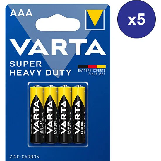 Varta Super Heavy Duty Aaa Çinko Karbon Pil 20 Adet 99 TL onu.al/d3Hu