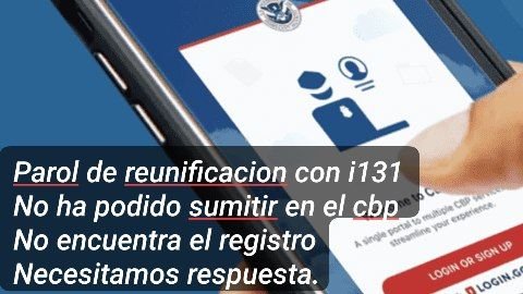 <a href="/CBPMarkMorgan/">CBP Mark Morgan</a>
<a href="/CBP/">CBP</a>
<a href="/USCIS_es/">USCIS Español</a>
<a href="/USEmBCuba/">Embajada de los Estados Unidos en Cuba</a>
<a href="/SecMayorkas/">ARCHIVED: Secretary Alejandro Mayorkas</a>
#CFRP
Revisar el error de cbp con el proceso de reunificacion con i131. No los deja avanzar