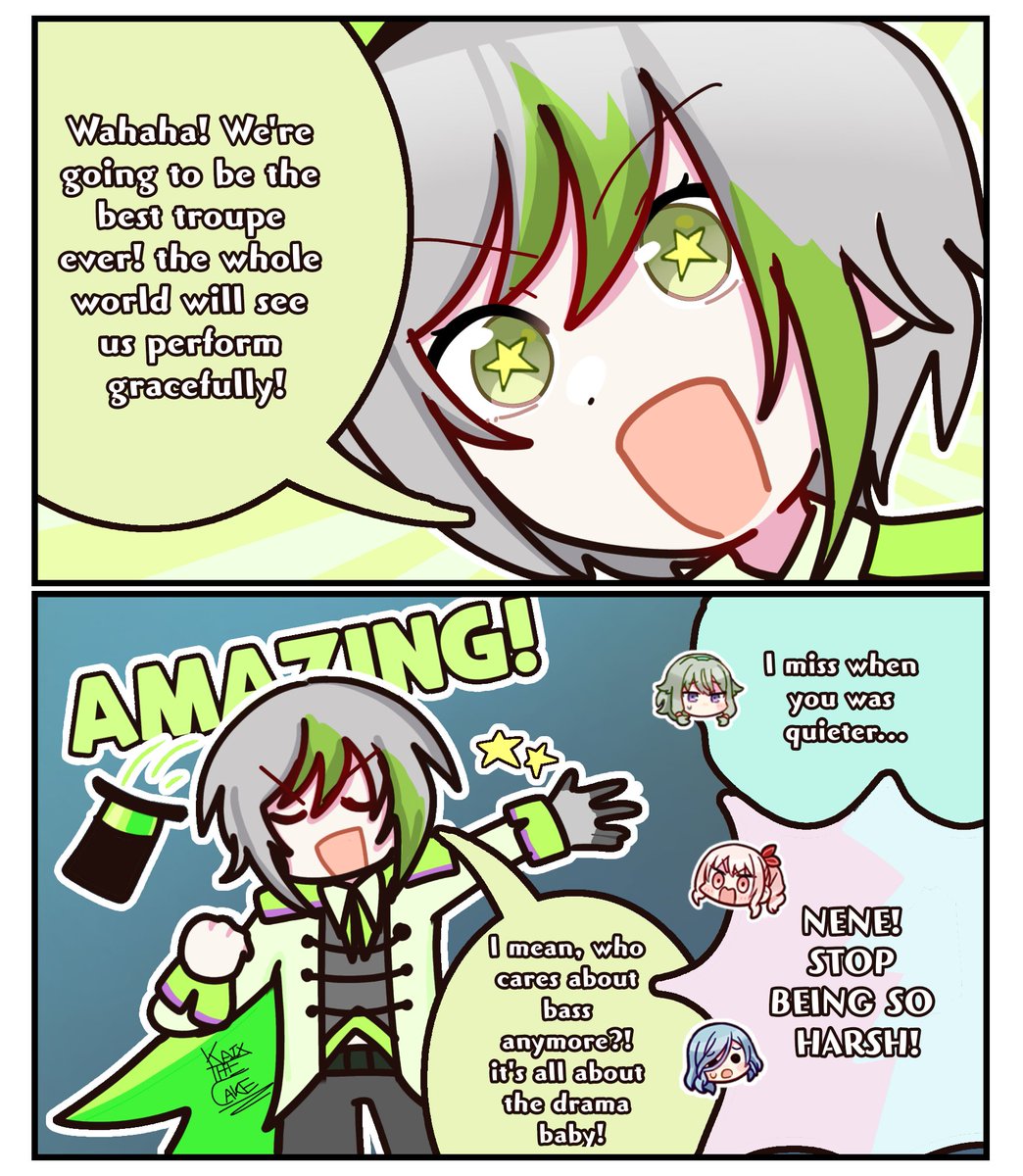 【Hinomoris × BondingTime 2Koma】

A new star in the making! ☆

#prsk_FA