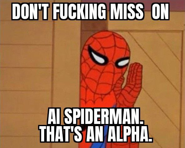 AiSpiderToken's tweet photo. Has anyone heard what SpiderMan said? Ohh!! don't miss out on this GEM🕷️🕸️💎🔥
#AISpider #SpiderMan https://t.co/s3ykryGznG