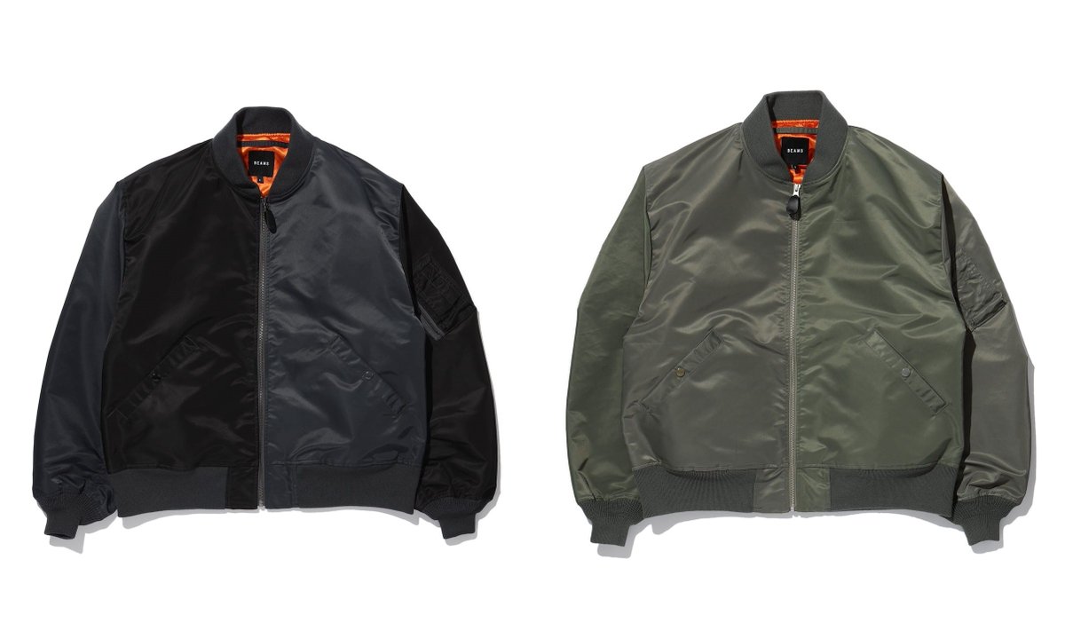 BEAMSからクレイジーパターン仕様のMA-1タイプフライトジャケットが1月