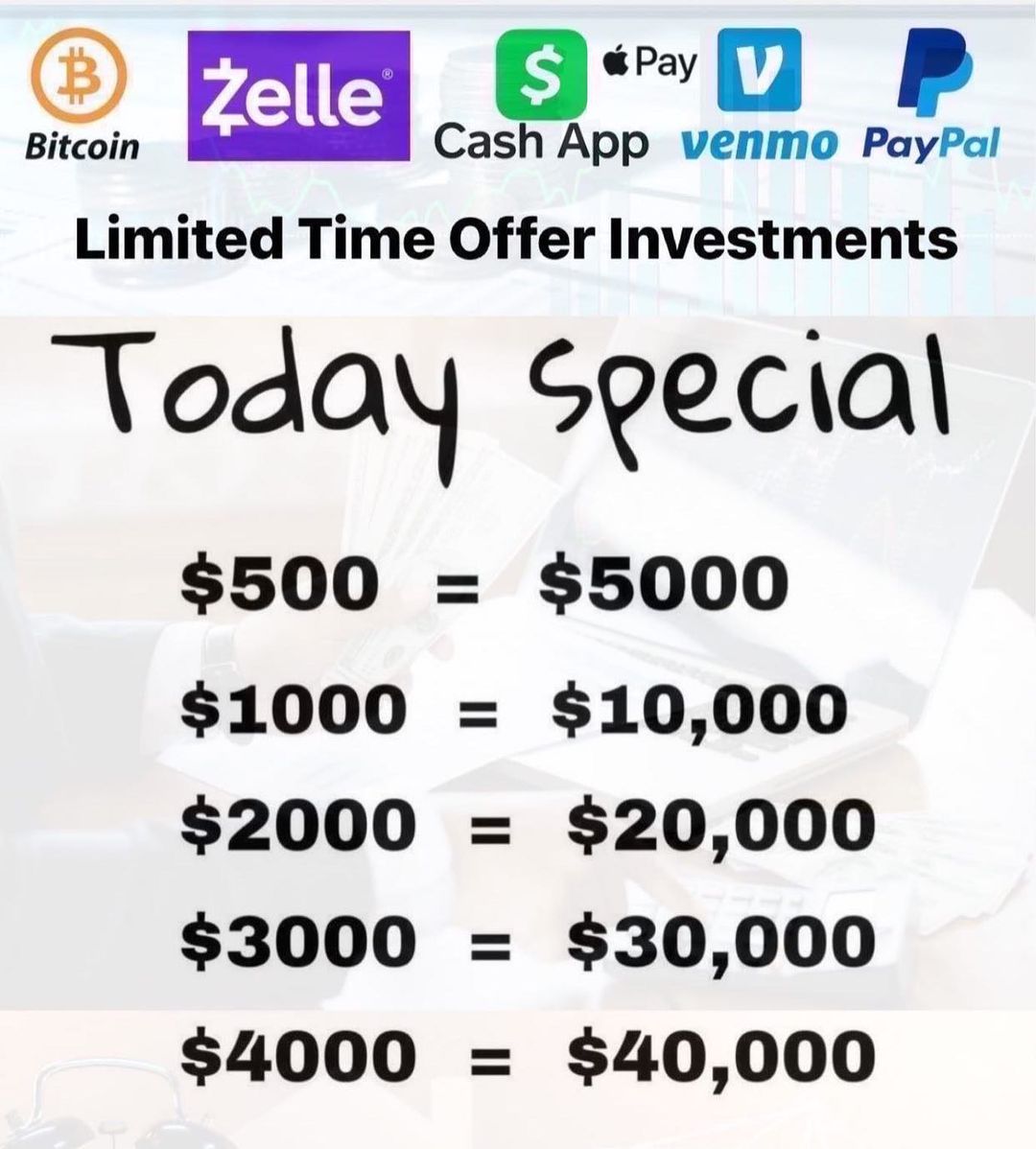 JessFinancial's tweet image. Need Financial Help ?? We’re Here For You !! Join Our Platform Today To Build Wealth And Achieve Your Personal or Financial Goals Today 📈 #Wealth #financialfreedom 

We Welcome All USA And WorldWide Investors, Message Us Today To Get Started And Earn Huge Profit 💰💰