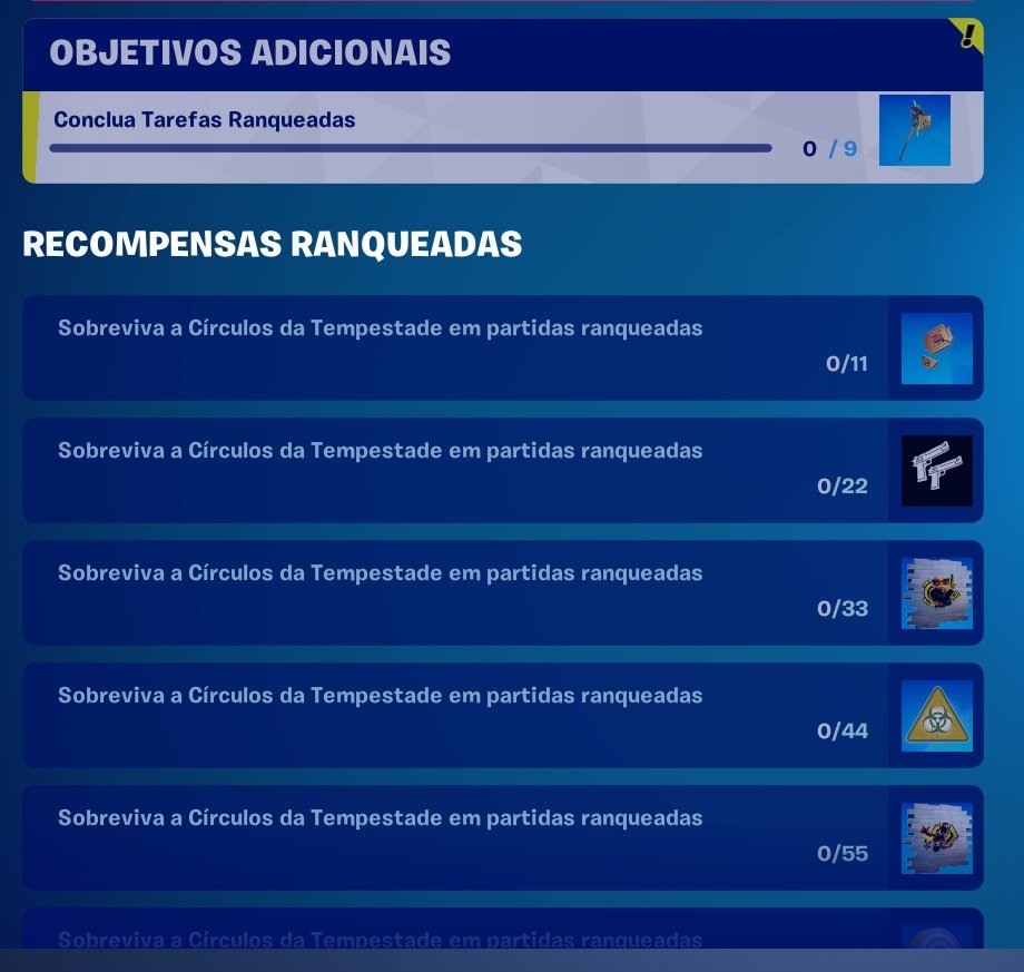 NOVAS RECOMPENSAS RANQUEADAS NO FORTNITE 