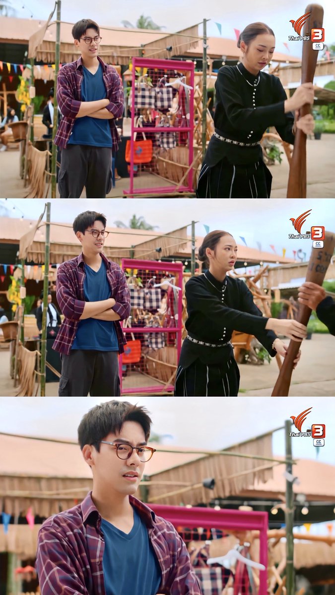 Cheryl_LU921's tweet image. 这个大捣锤看起来很眼熟，P’Tiew Khao应该曾经很喜欢呀☺️怎么就打消女主积极性了😂，若有所思的的你真的很帅🥳

#taedarvid💙
#HelloHappy 🔥
#สวัสดีความสุขEP6🔥
#สวัสดีความสุข 🔥