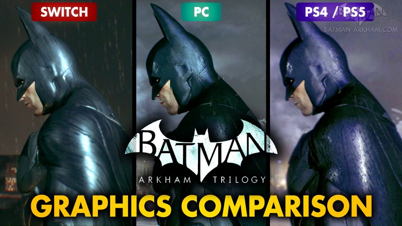Batman Arkham Videos on X: Batman: Arkham Trilogy Graphics Comparison - Nintendo  Switch / PC / PS5 / Xbox One    / X